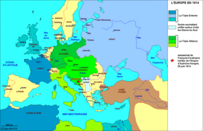 Carte de l'Europe en 1914 © Alain Houot